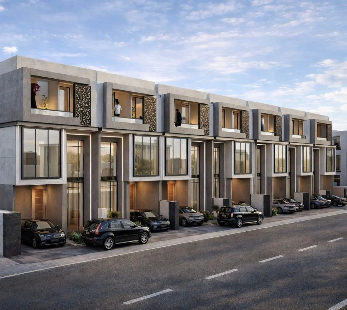 3 Marla residences: architectural render of the development, currently in development